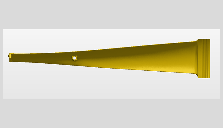 Turbine blade 3D scan data